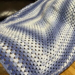 Handmade Crocheted Small Throw Blanket